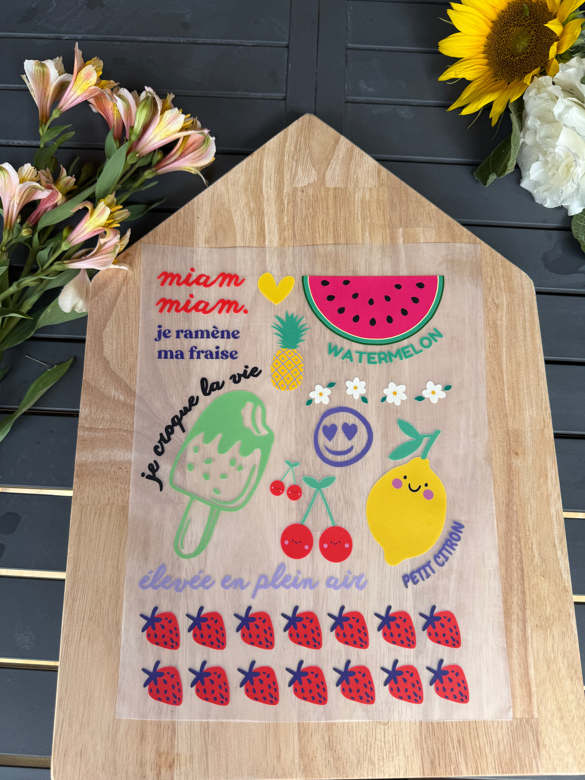 Planche LES FRAISES