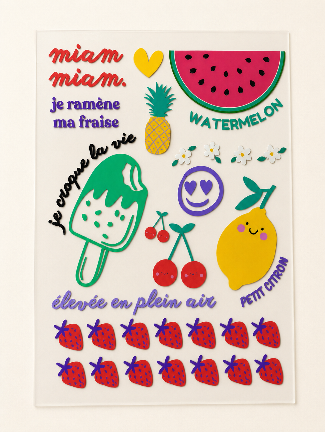 Planche LES FRAISES